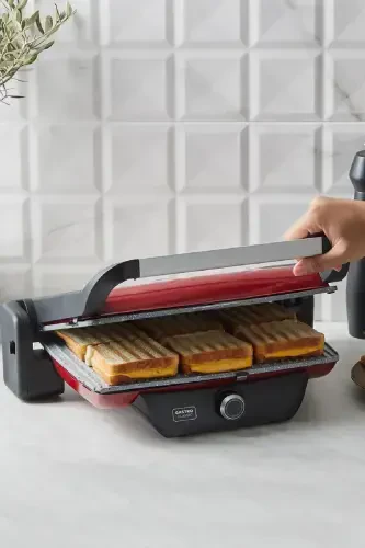Gastro Classic Grill and Toaster Red 2000 W 6 Slice Capacity-Red - 3