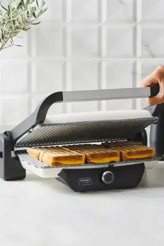 Gastro Classic Grill va Toster Krem 2000 W 6 Bo'lak Sig'imli - Krem - 4