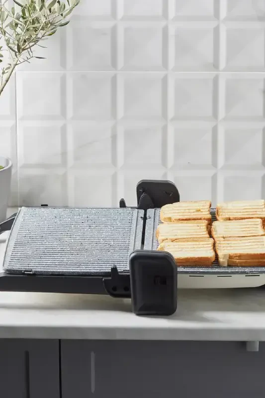 Gastro Classic Izgara Ve Tost Makinesi Krem 2000 W 6 Dilim Kapasiteli-Krem - 6