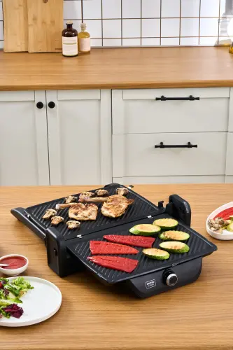 Gastro Classic Izgara ve Tost Makinesi Matte Black 6 Dilim Kapasiteli - Mat Siyah - 4
