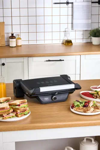 Gastro Classic Izgara ve Tost Makinesi Matte Black 6 Dilim Kapasiteli - Mat Siyah - 5