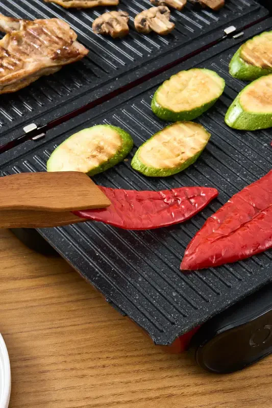 Гастро Гриль Про 2400 Вт Гриль и Тостер Красный - 5