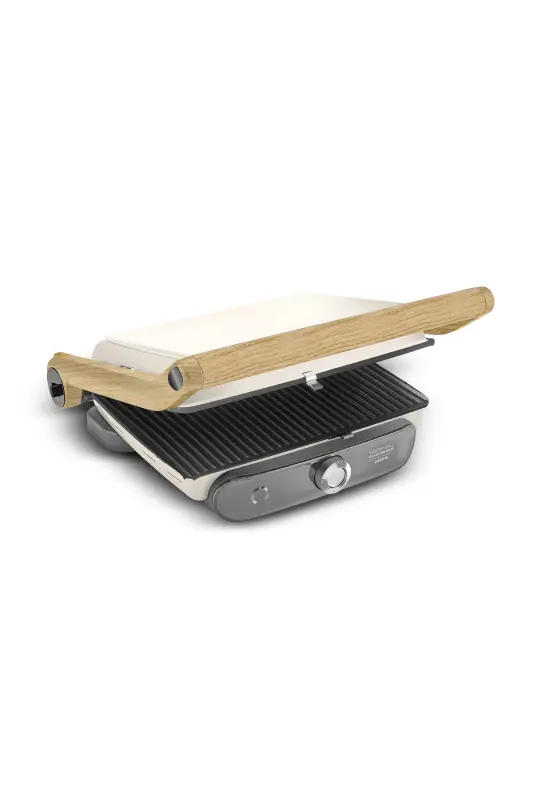 Gastro Grill Glass Premium 2400W Izgara va Tost Makinesi Wood Craft 6 Dilim Sigʻimli-Yogʻoch - 7