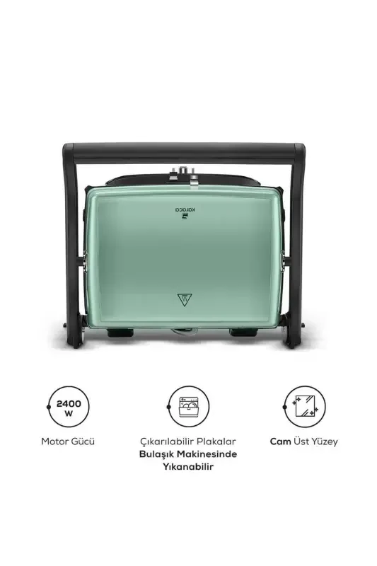 Gastro Grill Glass Premium 2400W Toaster and Grill Blue Mist-Blue Mist - 5