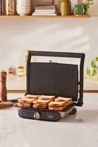 Gastro Grill Glass Premium 2400w Toaster & Grill Machine Rosegold - 10