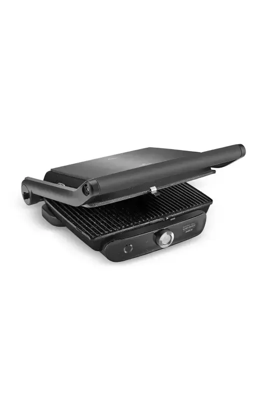 Gastro Grill Glass Premium 2400w Tost va Grily Mashinasi Shiny Black - KARACA