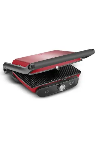 Gastro Grill Glass Premium 2400w Tost Va Panjara Mashinasi Cranberry-Cranberry - 3