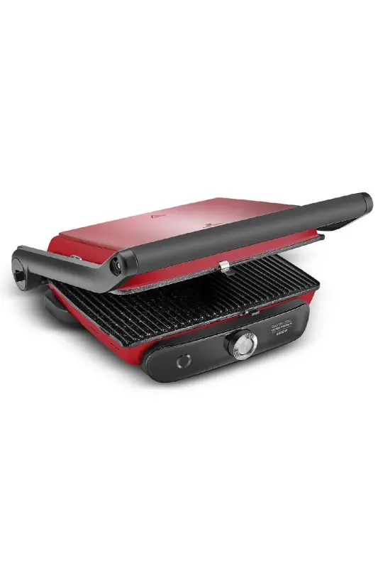 Gastro Grill Glass Premium 2400w Tost Va Panjara Mashinasi Cranberry-Cranberry - 3