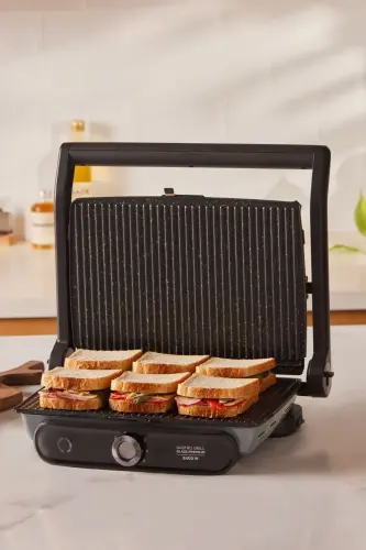 Gastro Grill Glass Premium 2400w Tost Ve Izgara Makinesi Antrasit - Antrasit - KARACA (1)