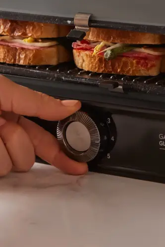 Gastro Grill Glass Premium 2400w Tost Ve Izgara Makinesi Antrasit - Antrasit - 4