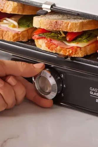 Gastro Grill Glass Premium 2400w Tost Ve Izgara Makinesi Beyaz - Beyaz - 3