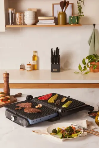 Gastro Grill Glass Premium 2400w Tost Ve Izgara Makinesi Ocean Wave - Mavi - 5