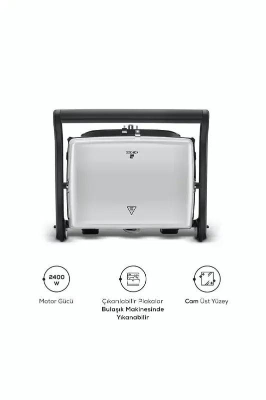 Gastro Grill Glass Premium 2400w Тостер И Гриль Белый-Белый - 6