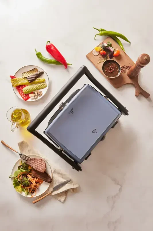 Gastro Grill Glass Premium 2400w Тостер и Гриль Ocean Wave-Mavi - 1