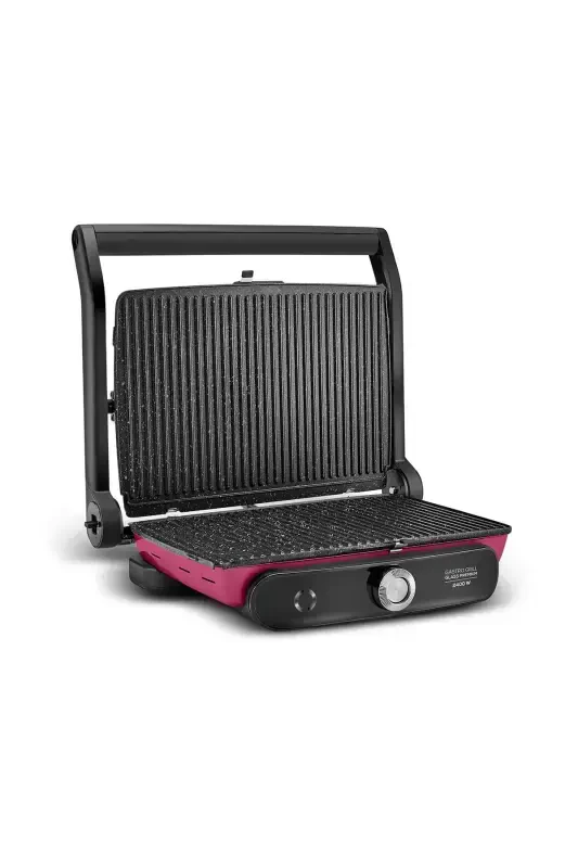 Gastro Grill Glass Premium 2400w Toster Viva Magenta-Bordo - 4