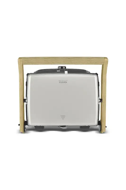 Gastro Grill Pro 2400W Gril va Toster Mashinasi Wood Craft 6 Bo'lakli Sig'imli-Jigarrang - 4