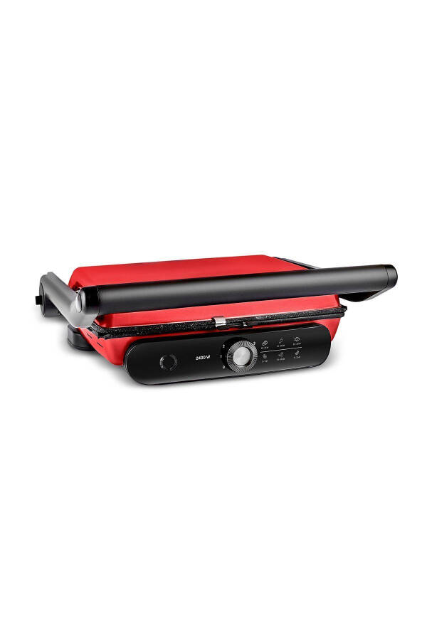 Gastro Grill Pro 2400W Grill and Toaster Machine Red - 2