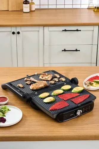 Gastro Grill Pro 2400W Grill va Toaster Mashinasi Antrasit - 4