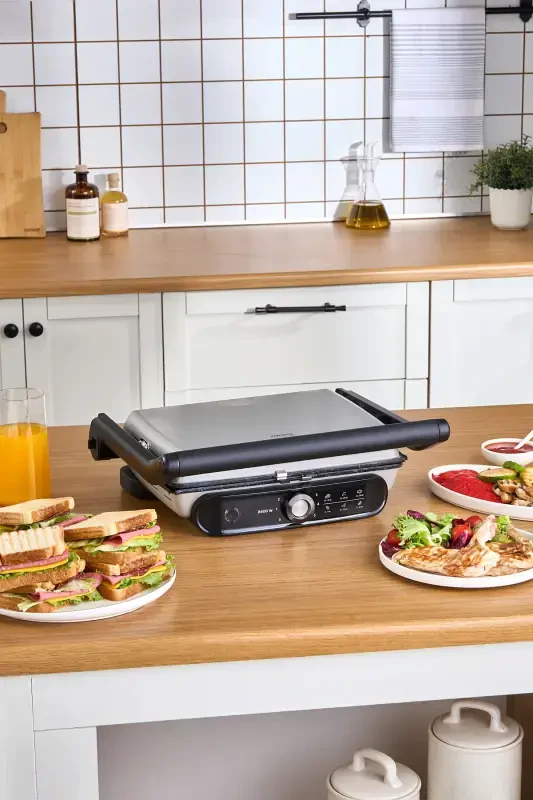 Gastro Grill Pro 2400W Izgara va Tost Mashinasi Mulberry 6 Dilim Sig‘imli-Mulberry - 5