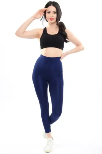 Gathering Bright Disco Tights-NAVY BLUE 