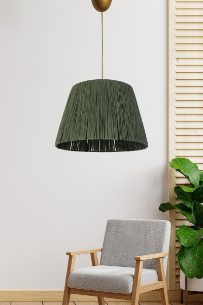 Gaufres Pendant Light Khaki Green - 4