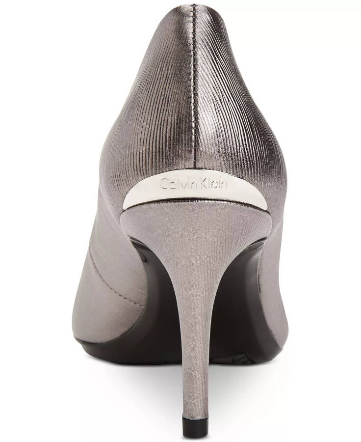 Women's Gayle Classic Pointed Toe Stiletto Pumps - Anthracite Leather - 3