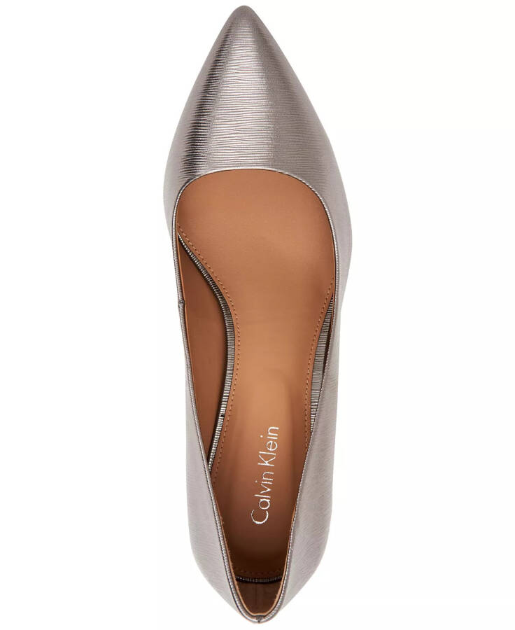 Women's Gayle Classic Pointed Toe Stiletto Pumps - Anthracite Leather - 4