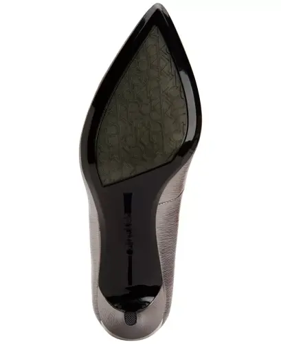 Women's Gayle Classic Pointed Toe Stiletto Pumps - Anthracite Leather - 5