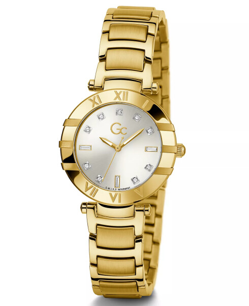 Gc Cruise Women's Swiss Gold-Tone Stainless Steel Bracelet Watch 32mm Silver-tone - 5