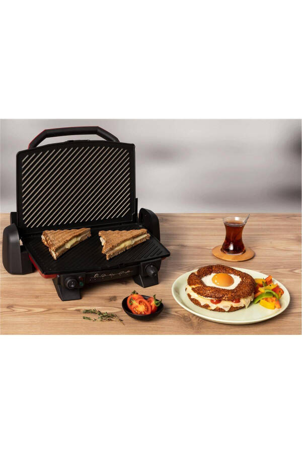 Gc191541 Toast Expert 1800 Watt Grill and Toaster, Red - 21