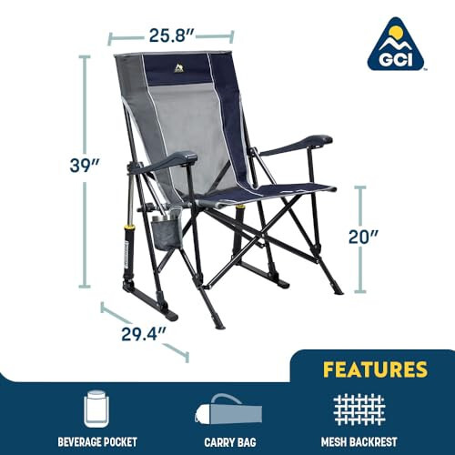 GCI Outdoor Rocker Kemping Stul - 1