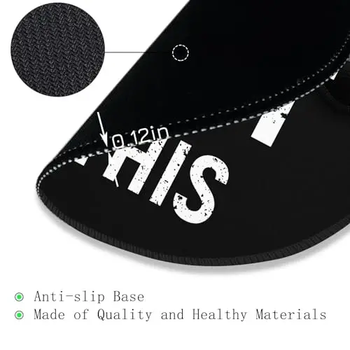 Gctriki Black Round Mouse Pad, Motivation Home Office Desk Black Decor for Men Women, Funny Computer Mouse Pads for Desk Laptop Gaming, Inspirational Office Gifts for Coworkers - You Got This - 5