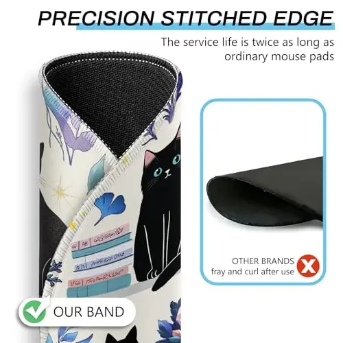 Gctriki Cute Black Cat Mouse Pad, 8.6