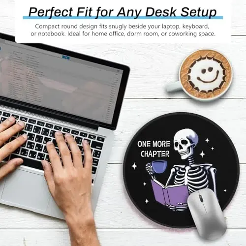 Gctriki Funny Skull Mouse Pad, 8.6