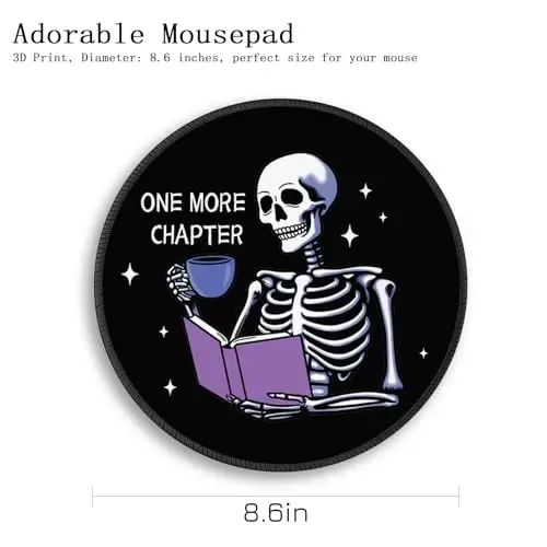 Gctriki Funny Skull Mouse Pad, 8.6