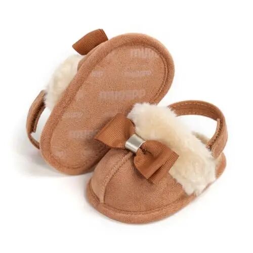 GDSDYM Baby Boy Girl Booties Cozy Fleece Slippers Infant Newborn Sock Shoes | Easy on and off baby booties slippers,Crib Shoes,Soft sole,Warm,Comfy,First walkers,Birthday,Baby shower - GDSDYM