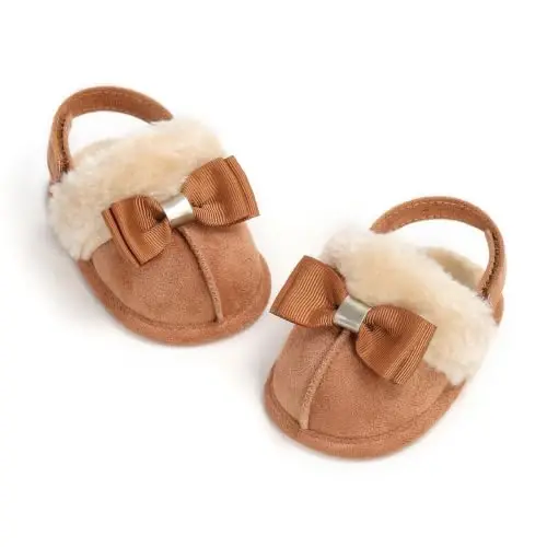 GDSDYM Baby Boy Girl Booties Cozy Fleece Slippers Infant Newborn Sock Shoes | Easy on and off baby booties slippers,Crib Shoes,Soft sole,Warm,Comfy,First walkers,Birthday,Baby shower - 3