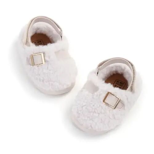 GDSDYM Baby Boy Girl Booties Cozy Fleece Slippers Infant Newborn Sock Shoes | Easy on and off baby booties slippers,Crib Shoes,Soft sole,Warm,Comfy,First walkers,Birthday,Baby shower - GDSDYM