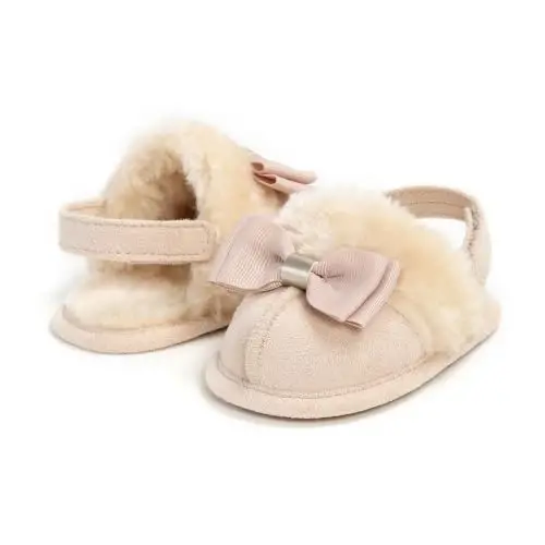 GDSDYM Baby Boy Girl Booties Cozy Fleece Slippers Infant Newborn Sock Shoes | Easy on and off baby booties slippers,Crib Shoes,Soft sole,Warm,Comfy,First walkers,Birthday,Baby shower - 6