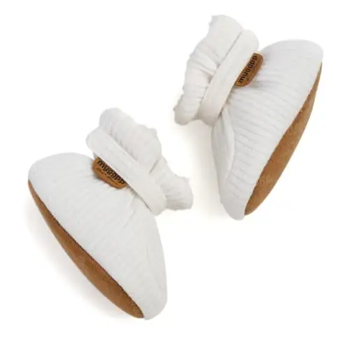 GDSDYM Baby Booties Cozy Fleece Slippers Soft Baby Shoes With Gripper Soles, Winter Infant Newborn Crib Sock Shoe Warm Footwear First Walkers - 1