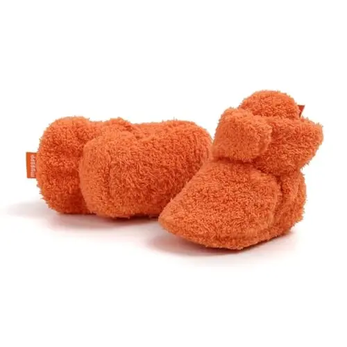 GDSDYM Baby Booties Cozy Fleece Slippers Soft Baby Shoes With Gripper Soles, Winter Warm Infant Newborn Crib Sock Shoes First Walkers - 4