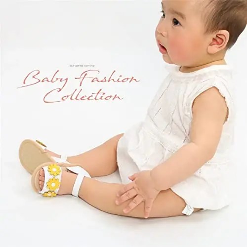 GDSDYM Infant Baby Girls Summer Sandals with Flower Bowknot Soft Sole Wedding Dress Flats Newborn First Walkers Crib Dress Shoes - 2