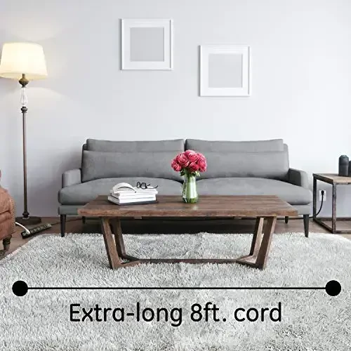 GE Surge Protector Power Strip, 8 Ft Extension Cord, 6 Outlet Extender, 800 Joules, Flat Plug, Twist-to-Close Safety Covers, UL Listed, Black, 2 Pack, 54643 - 4