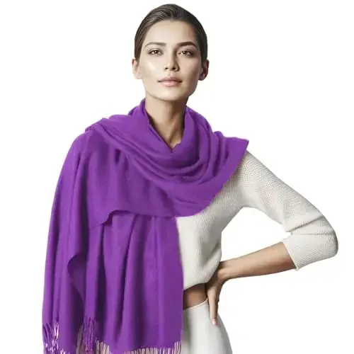 GEARONIC TM Ayollar uchun yumshoq PasModazoneina sharf Qishki ro'mol O'rash Sharflar Ayollar uchun qattiq rangdagi moda - 5