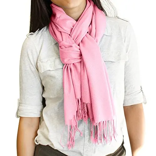 GEARONIC TM Ayollar uchun yumshoq PasModazoneina sharf qishki ro'mol o'rash sharflari Ayollar uchun bir xil rangdagi moda - 5