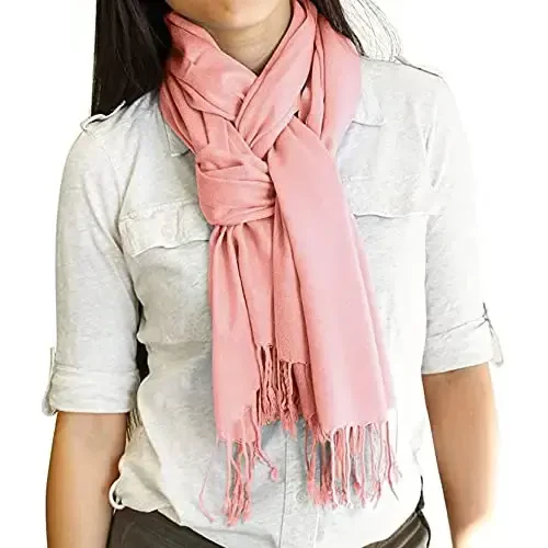 GEARONIC TM Women's Soft PasModazoneina Scarf Winter Shawl Wrap Scarves Lady Fashion in Solid Colors - 5