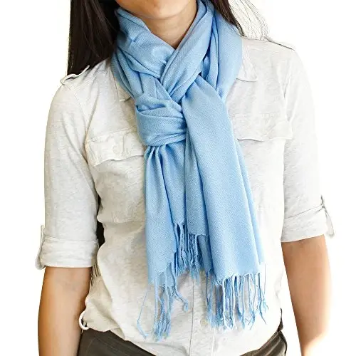 GEARONIC TM Women's Soft PasModazoneina Scarf Winter Shawl Wrap Scarves Lady Fashion in Solid Colors - 5