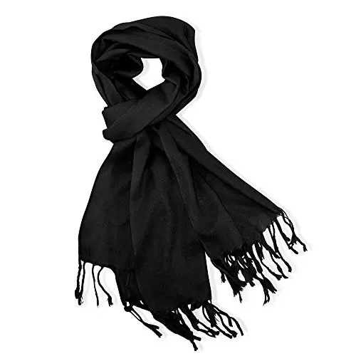 GEARONIC TM Kadın Yumuşak Kaşmir Eşarp Kışlık Şal Wrap Atkılar Düz Renklerde Bayan Modası - 6