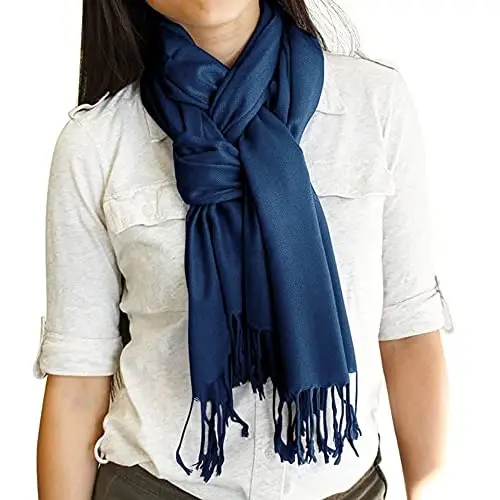 GEARONIC TM Women's Soft PasModazoneina Scarf Winter Shawl Wrap Scarves Lady Fashion in Solid Colors - 5