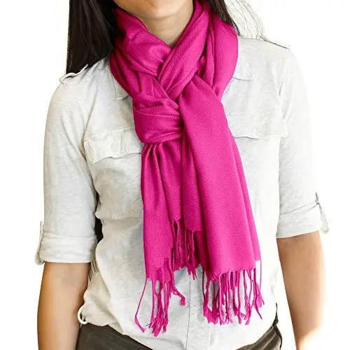 GEARONIC TM Women's Soft PasModazoneina Scarf Winter Shawl Wrap Scarves Lady Fashion in Solid Colors - 10